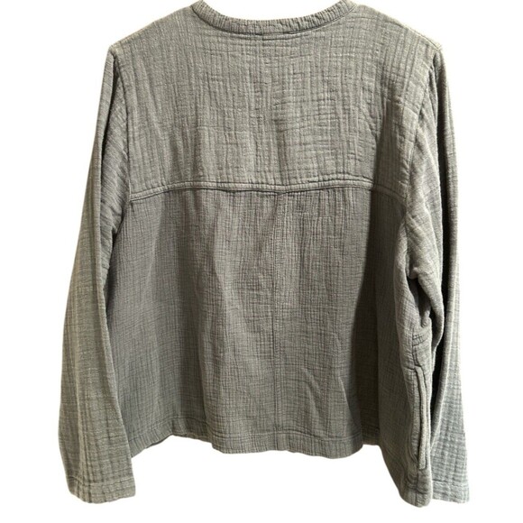 J.Jill  ~Lightweight Mixed-Media Quilted Jacket ~Size L Petite - Picture 4 of 6